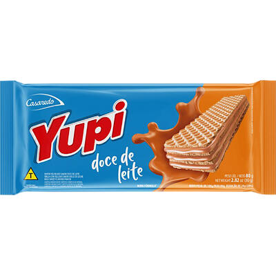 Biscoito Wafer Yupi Doce de leite 80g