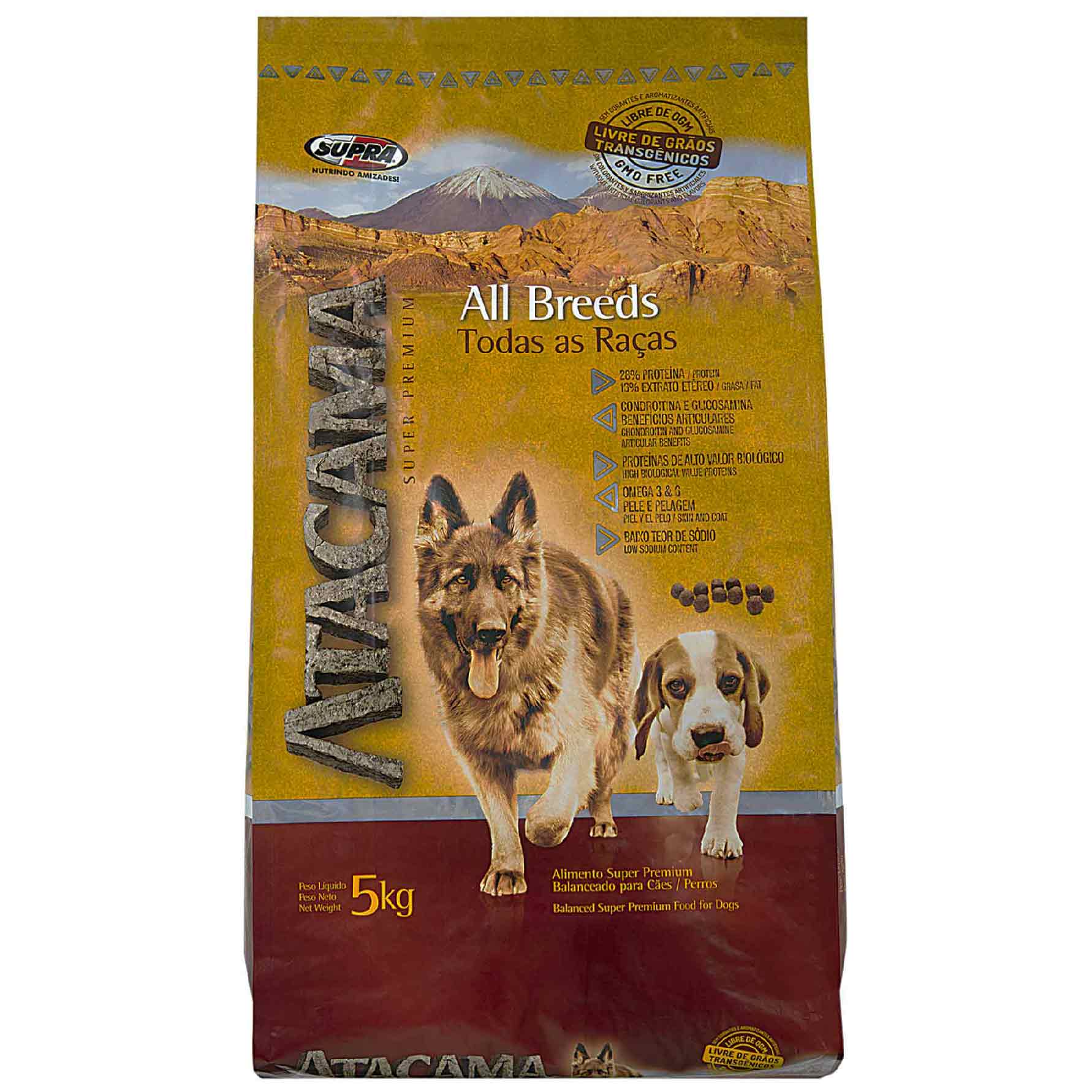 Ração para Cães Atacama Supra Todas as Raças 5kg