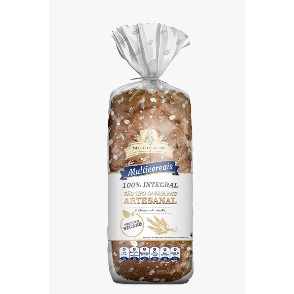 Pão Caseirinho 67,3% Integral Multicereais 400g