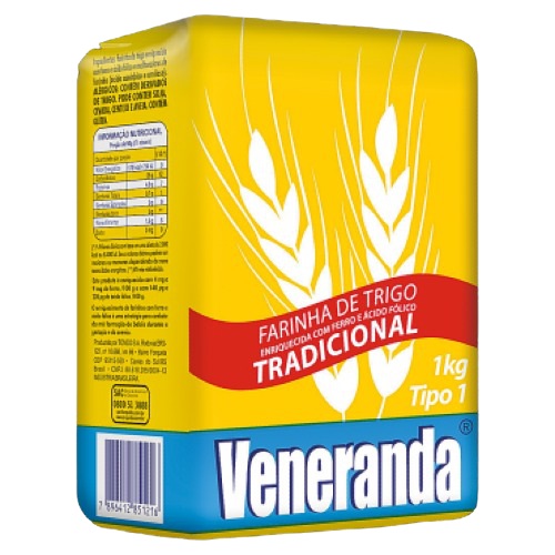 Farinha De Trigo Veneranda Tradicional Tipo 1 De 1kg