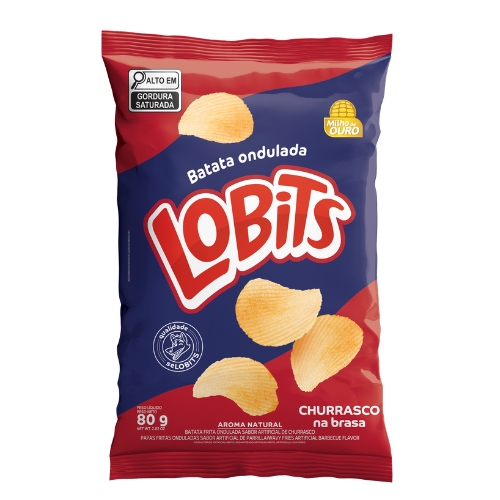 Batata Ondulada Churrasco Lobits 80g