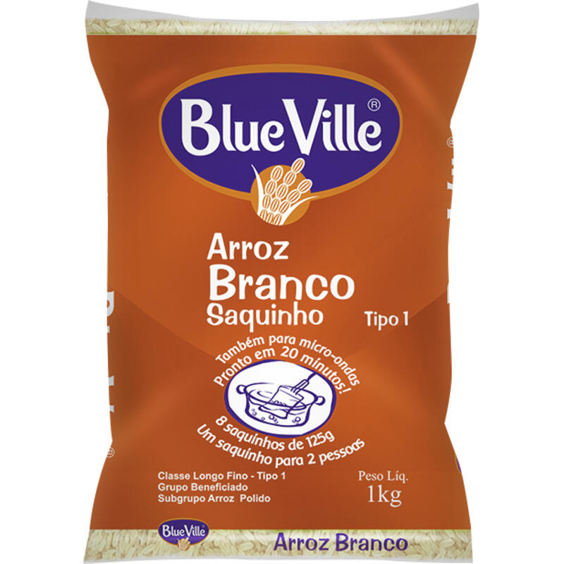Arroz Blue Ville Saquinho Tipo 1 1kg