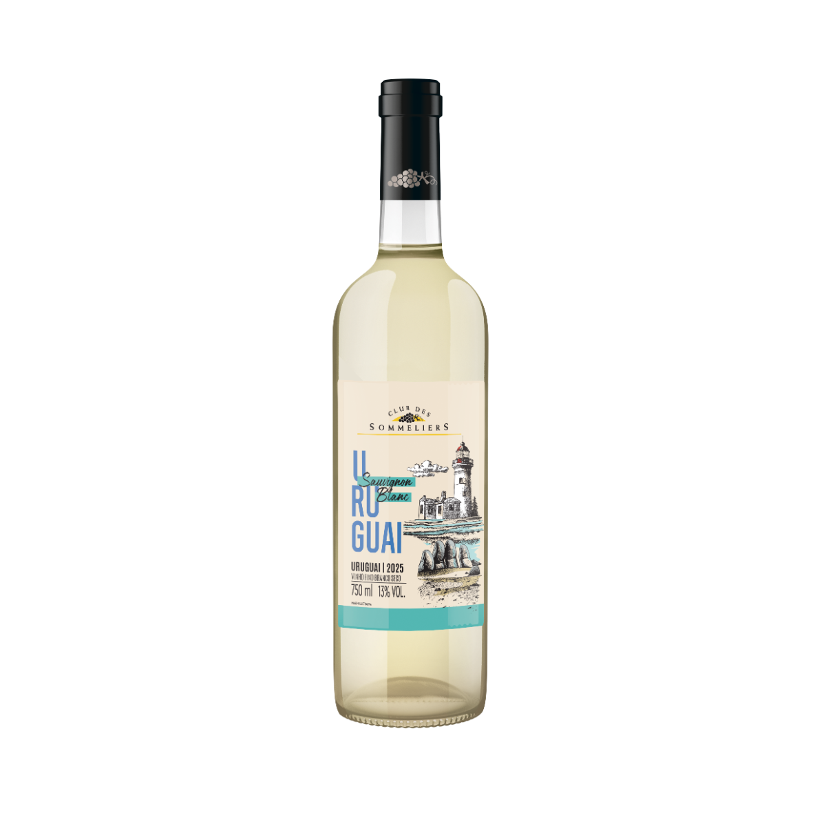 Vinho Branco Uruguaio Clubes Des Sommeliers Sauvignon Blanc 750ml
