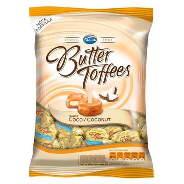 Bala Butter Toffees Arcor 100g - Coco