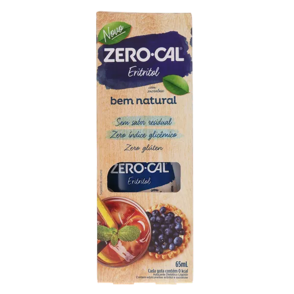 Adoçante Líquido Zero-Cal 65ml - Eritritol