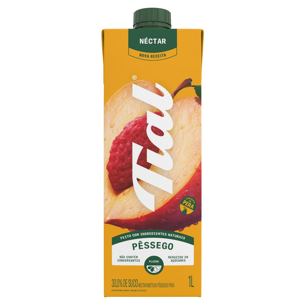 Néctar Pêssego e Pera Tial Caixa 1l