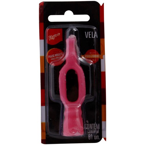 Vela Aniversario Regina Rosa N.0 Un
