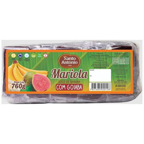 Doce Santo Antônio Mariola Banana Com Goiaba 760g