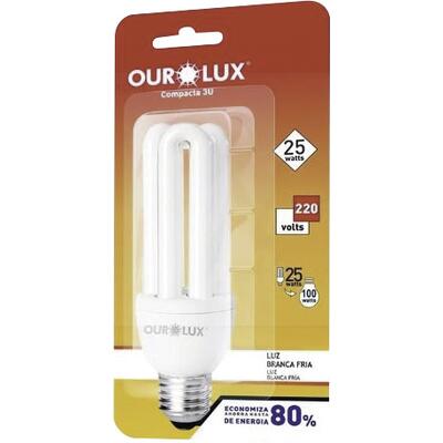Lâmpada Elétrica 3U Ourolux 25W 220V un