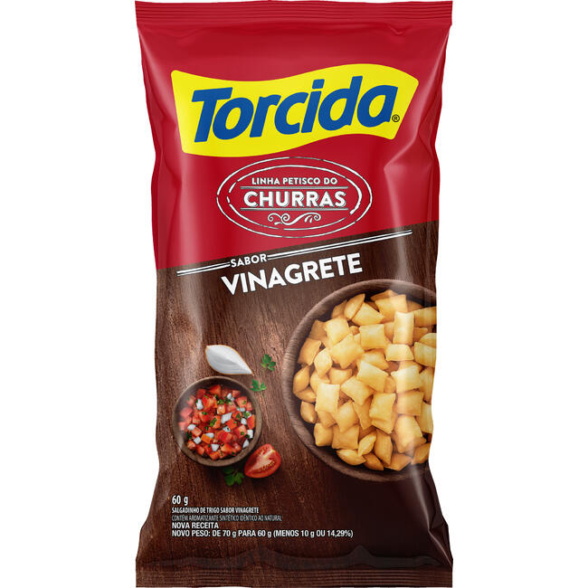 Salgadinho Lucky Torcida Vinagrete 60g