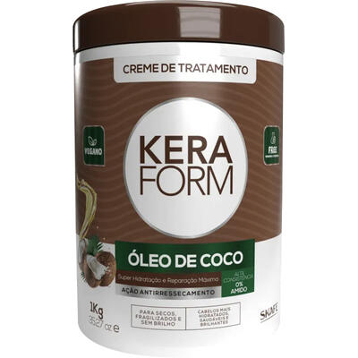 Creme de Tratamento para Cabelo Keraform Óleo de Coco 1kg