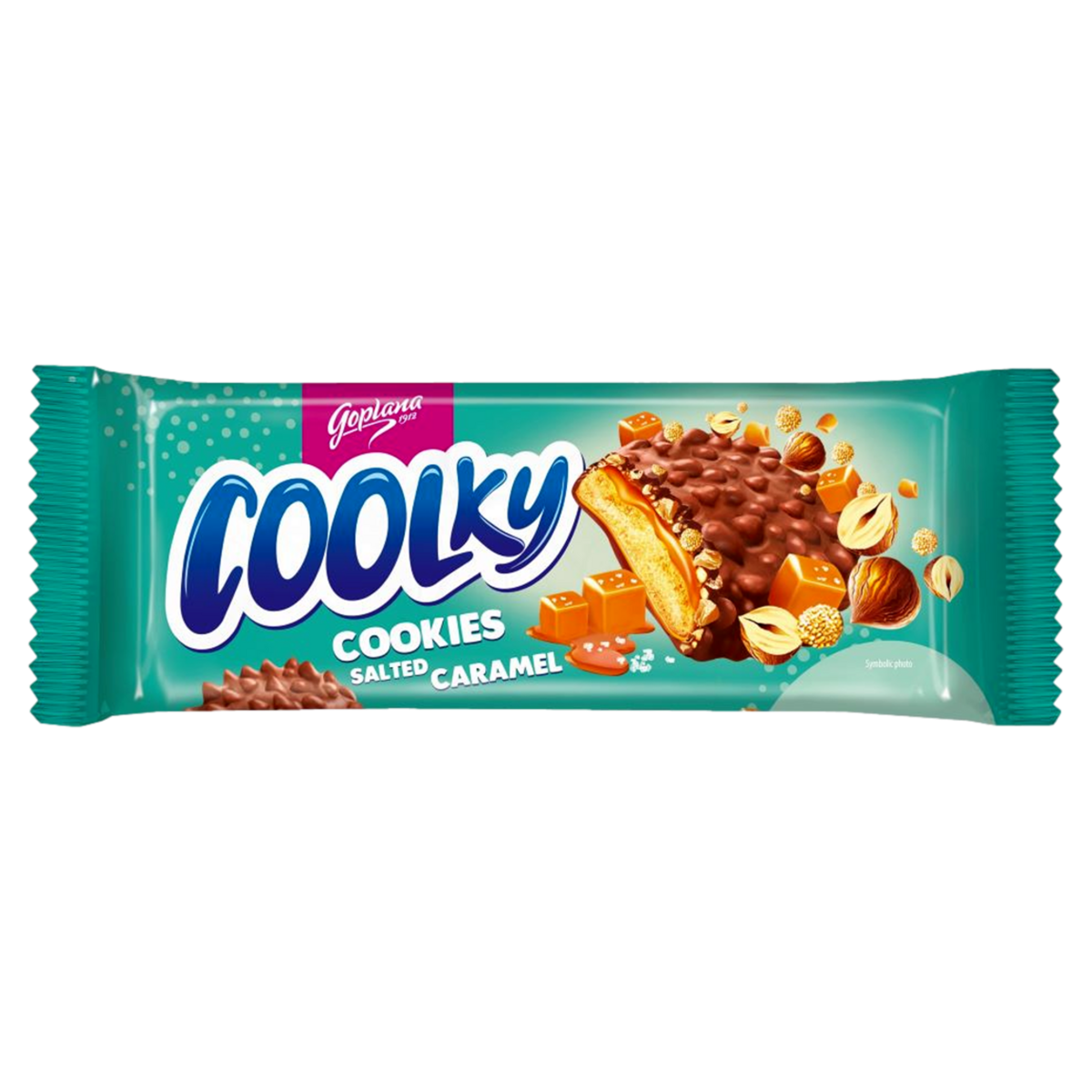 Biscoito Cookie Chocolate com Salted Caramel Coolky Pacote 140g