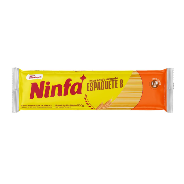 Massa de Sêmola Ninfa 500g - Spaghetti