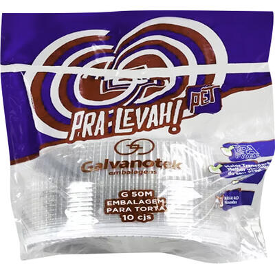 Embalagem Galvanotek Torta/Bolo G50M 10 un