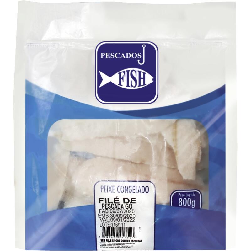 Filé de Peixe Pescada Fish Congelado 800g