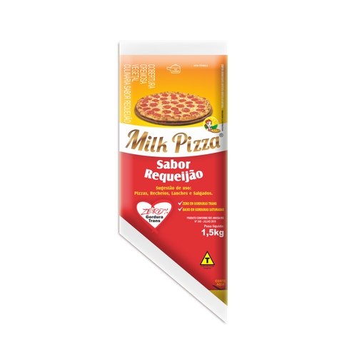 Mistura De Requeijão Milk Pizza Cremosa Bisnaga 1,5kg