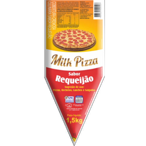 Mistura De Requeijão Milk Pizza Cremosa Bisnaga 1,5kg