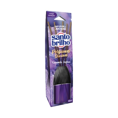 Difusor De Aromas Santo Brilho Lavanda Inglesa 100ml