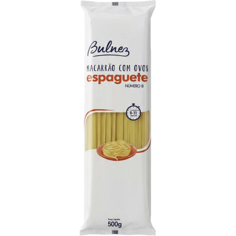 Macarrão com Ovos Bulnez Espaguete 500g