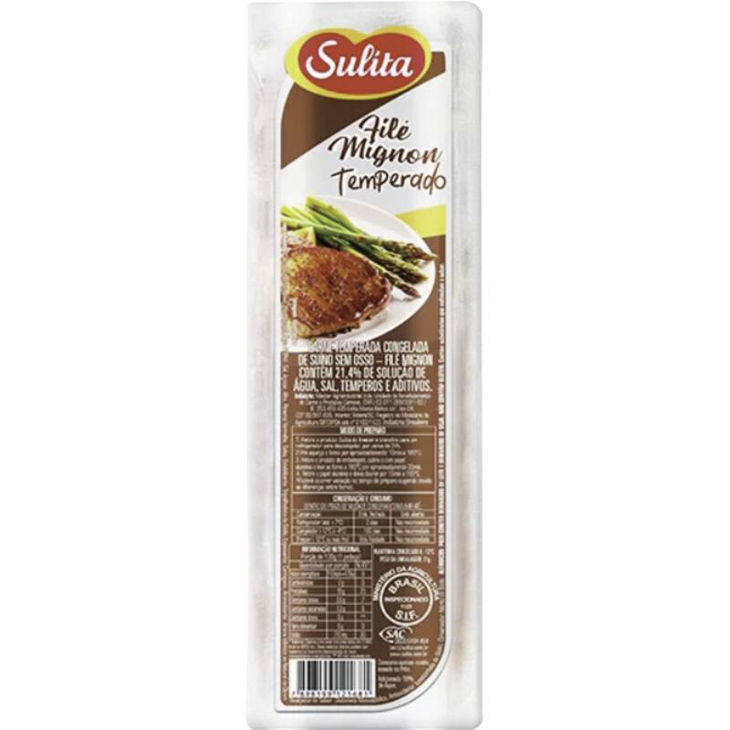 Filé Mignon Suíno Sulita Cong Temp Preço por quilo na peça