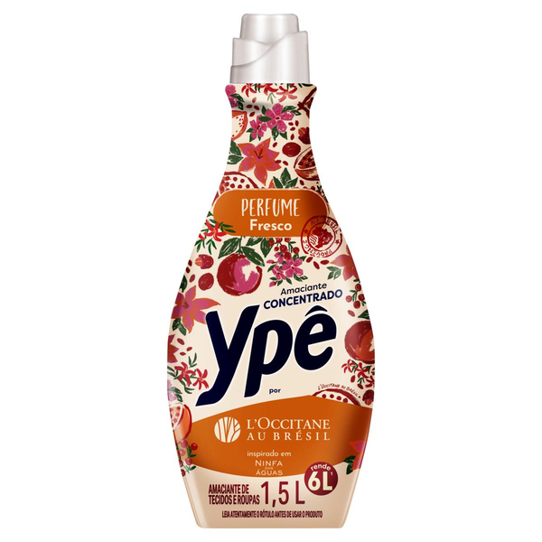 Amaciante de Roupa YPÊ Loccitane Au Brésil Ninfa das Águas Concentrado 1,5L
