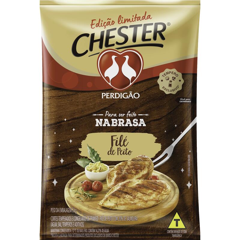 Peito Chester Perdigão Nabrasa Preço por quilo no pacote