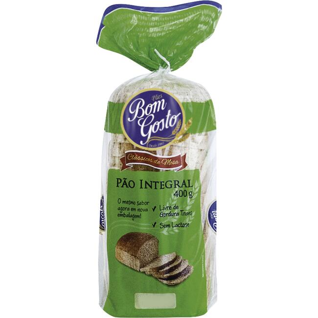 Pão de Forma Bom Gosto Integral 400g