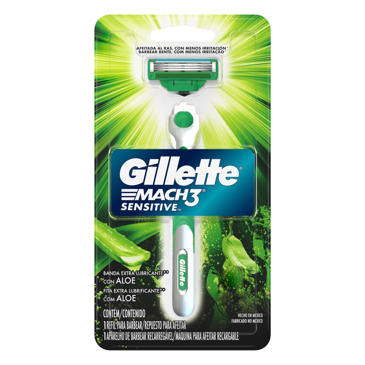 Aparelho de Barbear Gillette Mach3 Sensitive