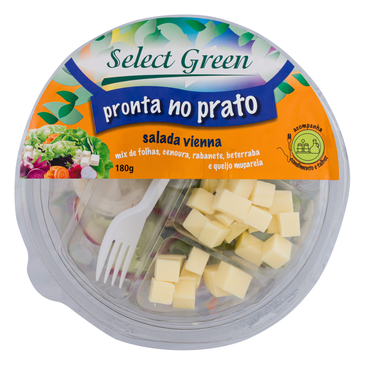 Salada Vienna Select Green Pronta no Prato Pote 180g