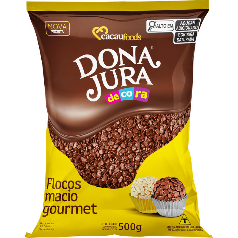 Flocos de Chocolate Dona Jura 500g