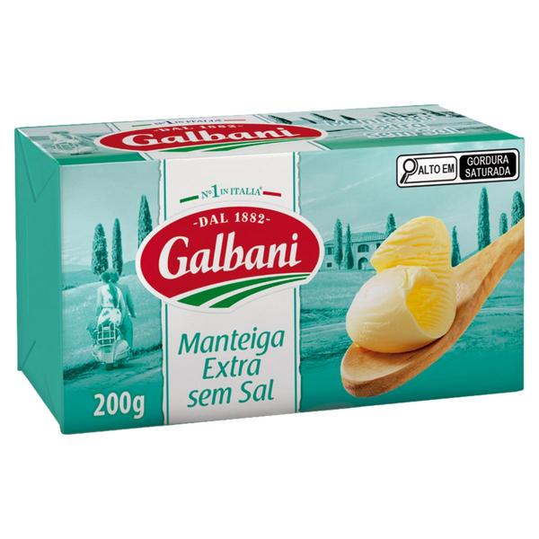 Manteiga GALBANI Extra sem Sal 200g