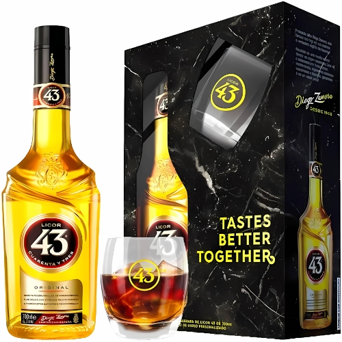 Kit Licor 43 Diego Zamora 700ml +1 Copo