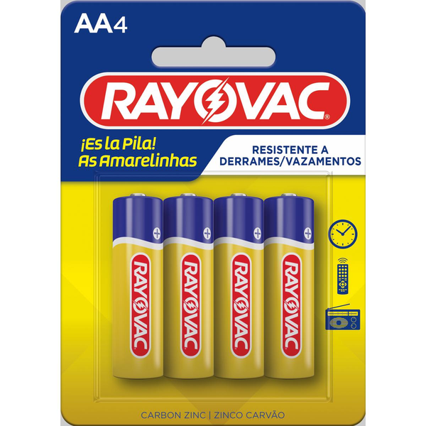 Pilha Rayovac AA - Com 4 Pilhas