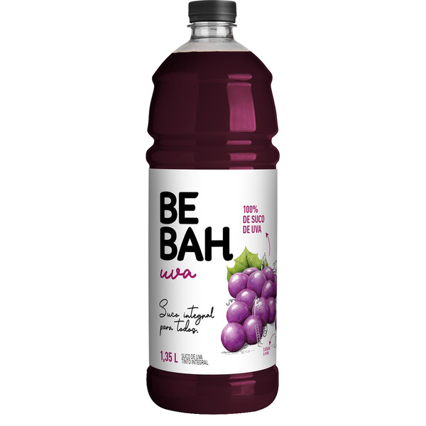 Suco Bebah 1,350 Litro - Integral - Uva - Tinto - Pet