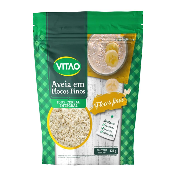 Aveia Vitao 170g - Flocos Finos
