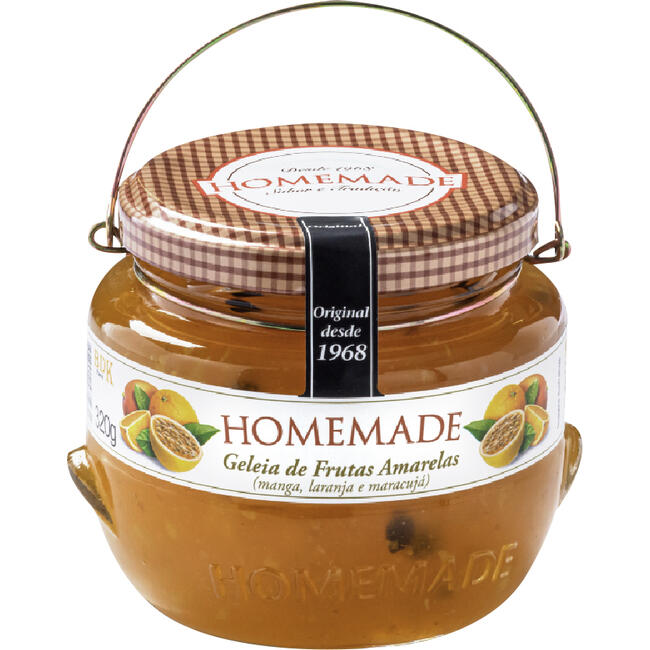 Geléia De Frutas Amarelas (Manga, Laranja E Maracujá) Homemade 320g