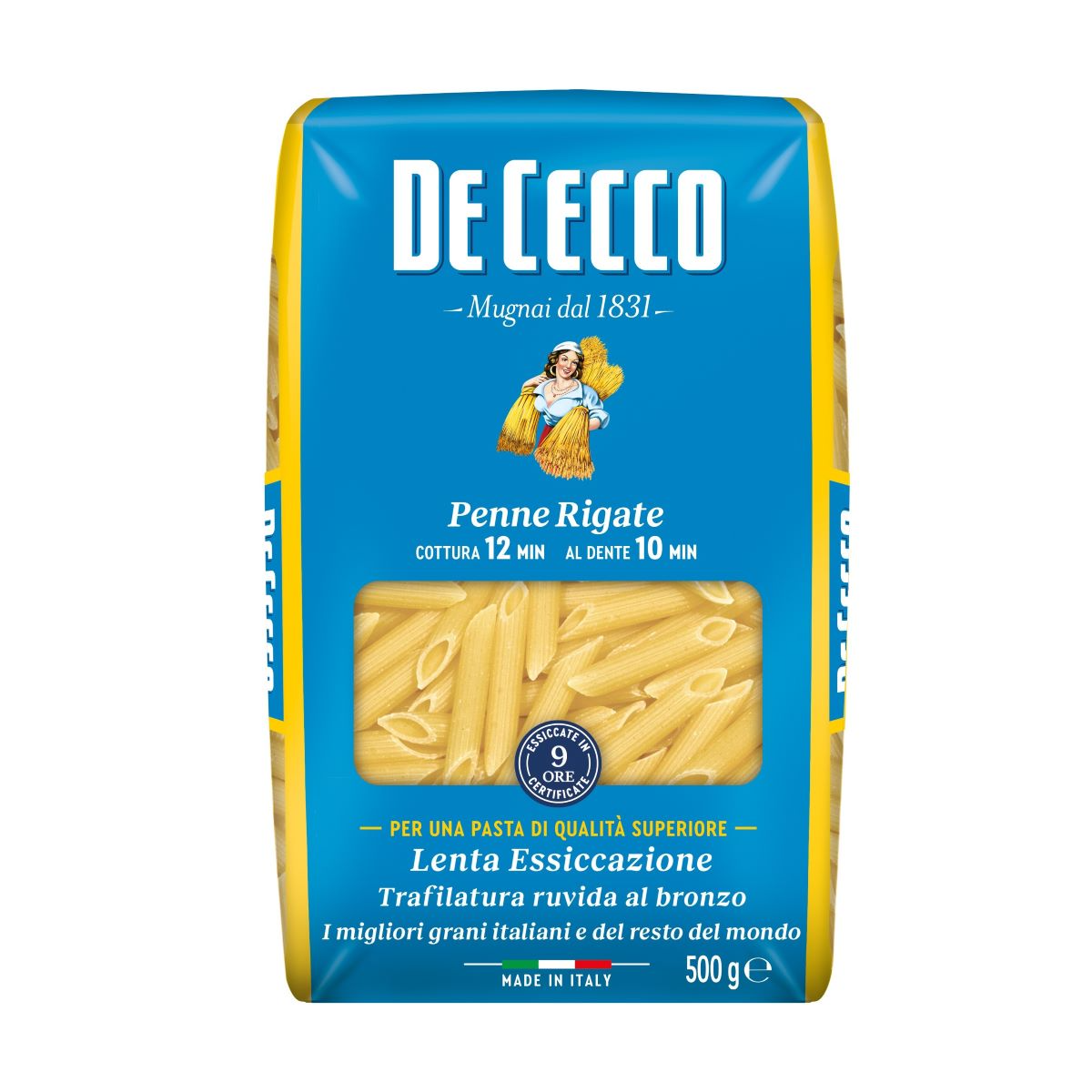 Macarrão Italiano Pene Rigate DE CECCO Pacote 500g