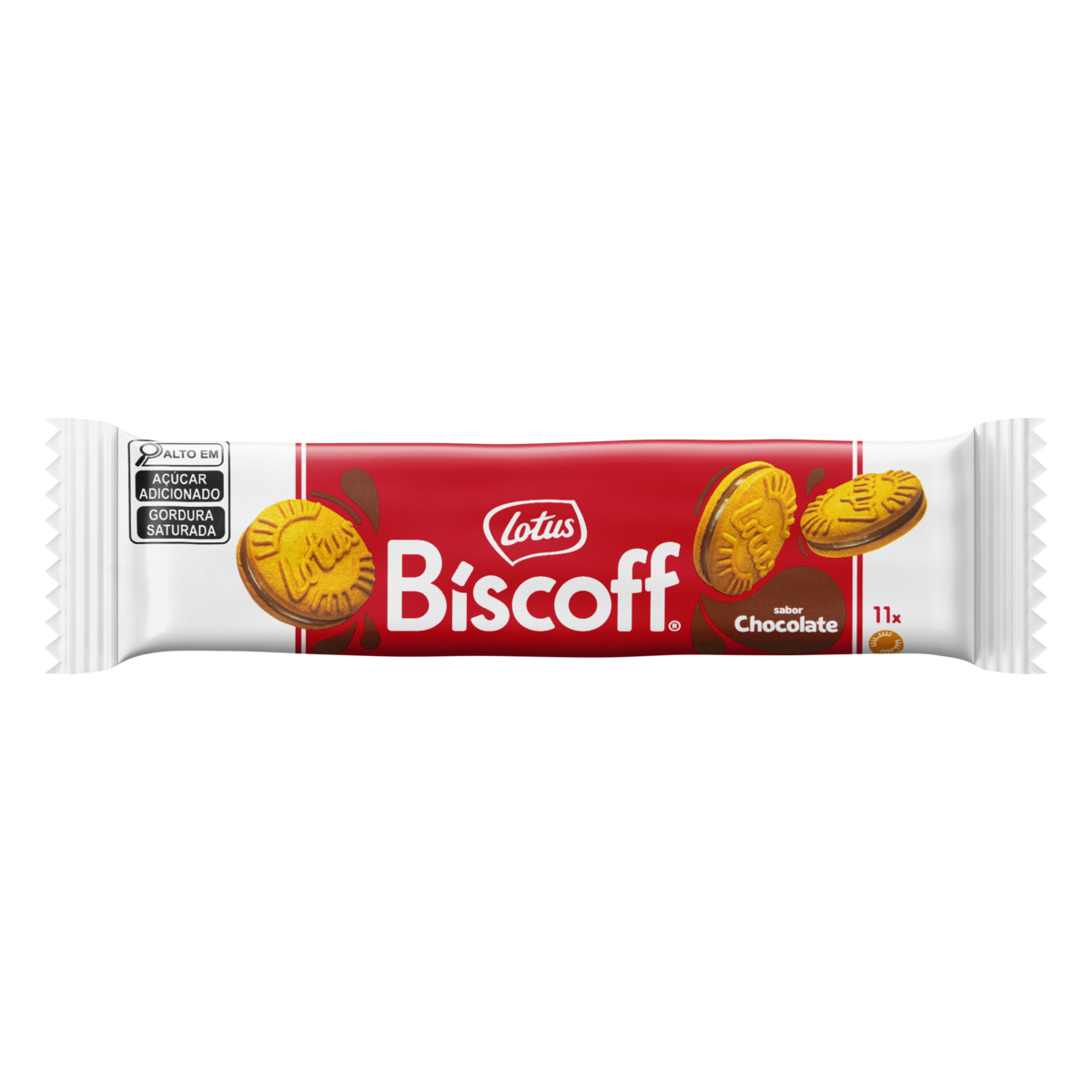 Biscoito Chocolate Recheio Chocolate Lotus Biscoff 110g