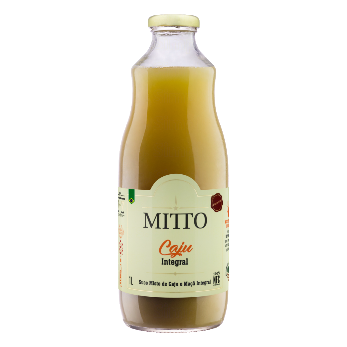Suco de Caju Integral Mitto Garrafa 1 Litro
