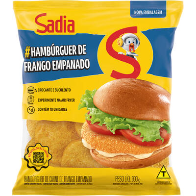 Hambúrguer de Frango Sadia Empanado 900g