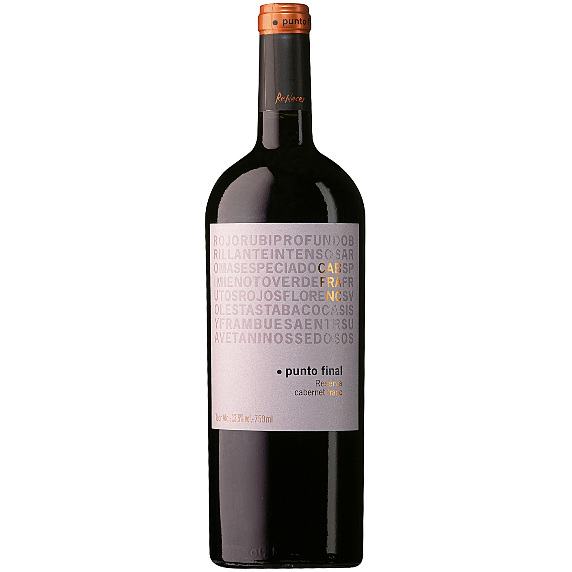 Bodega Renacer Punto Final Cabernet Franc Argentino Vinho Tinto 750ml