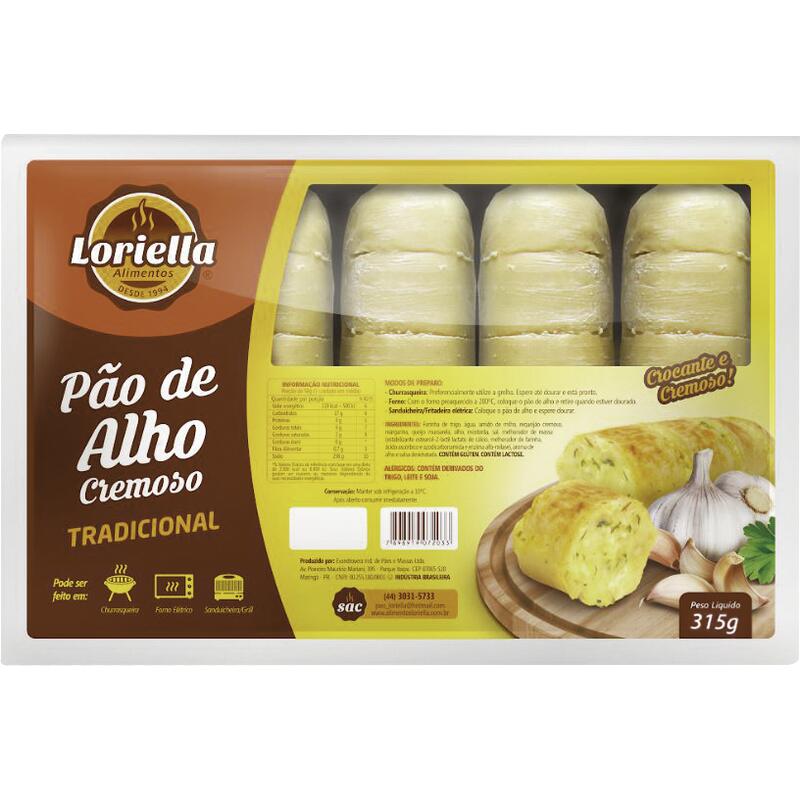 Pão de Alho Loriella Cremoso 315g