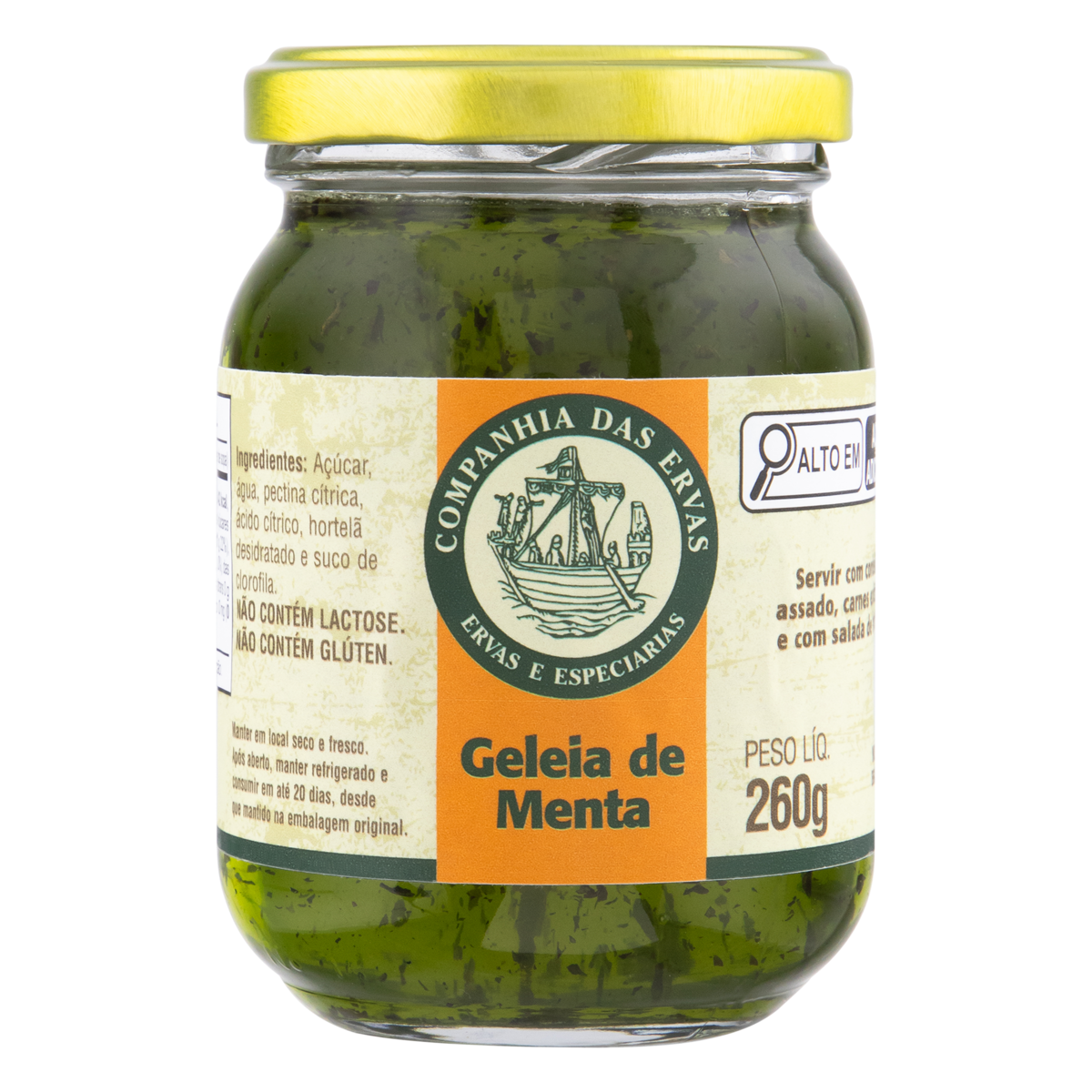 Geleia de Menta CIA DAS ERVAS Vidro 260g