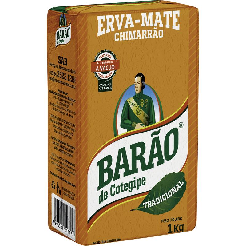 Erva Mate Barão Tradicional Vácuo 1kg