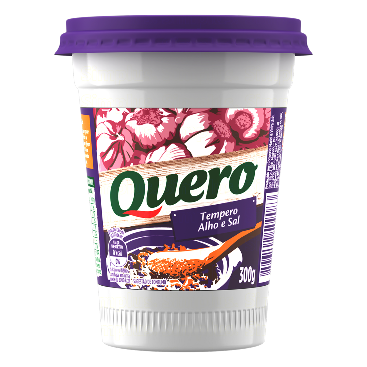 Tempero Alho e Sal Quero Pote 300g