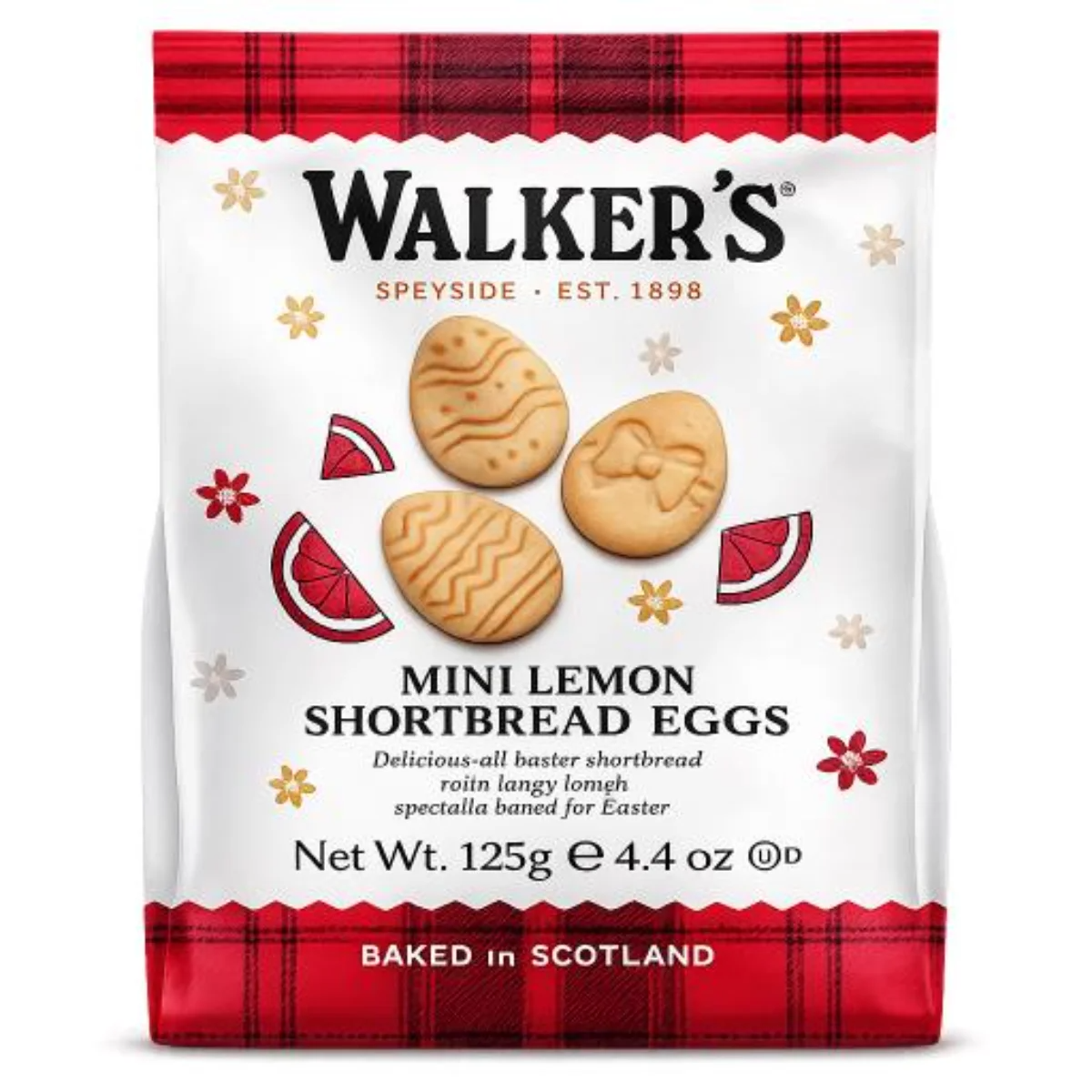 Mini Lemon Shorbread Eggs Walker's 125g