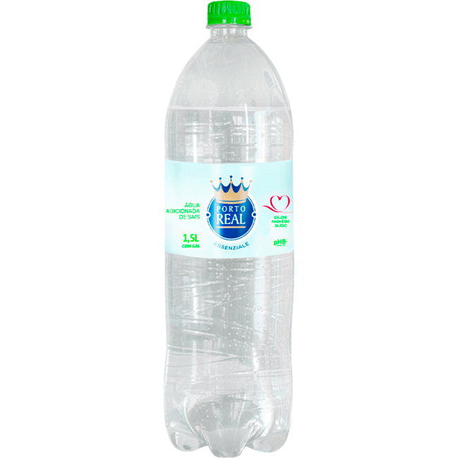 Água Adicionada de Sais Porto Real Com Gás 1,5L
