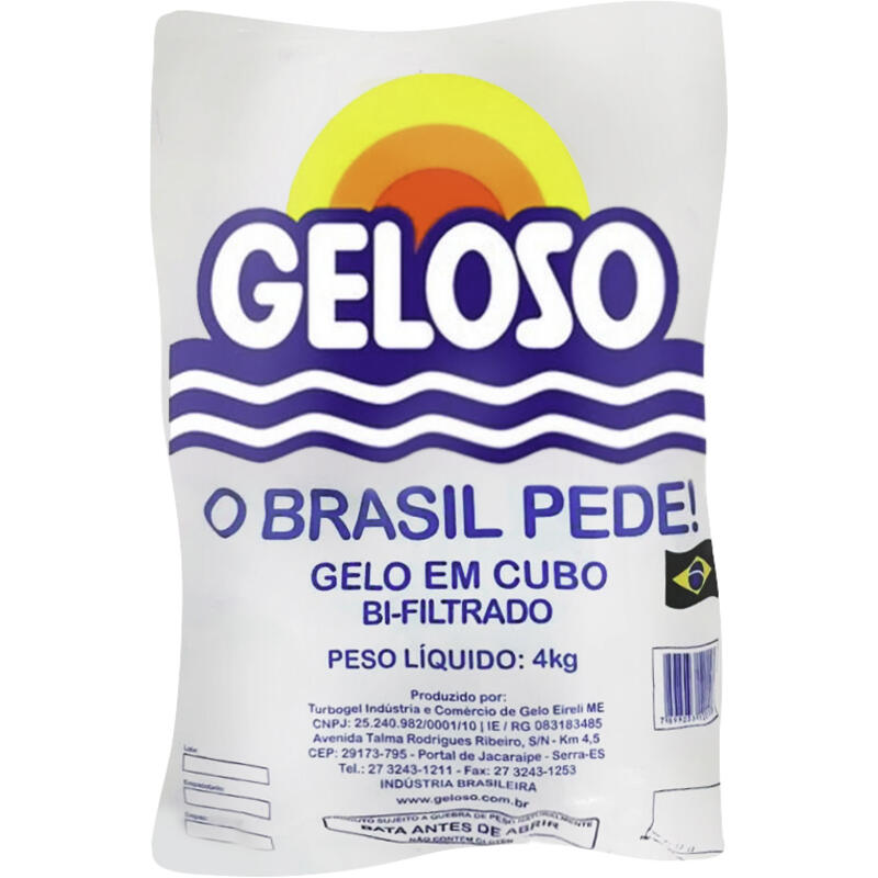Gelo em Cubos Geloso 4kg