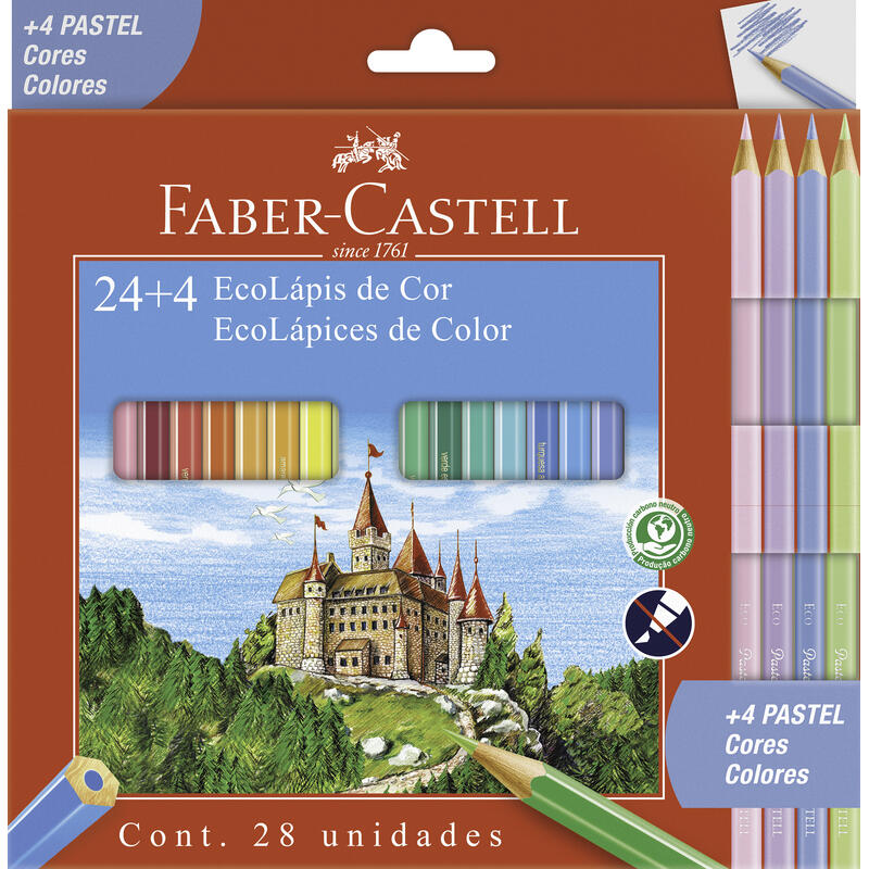 Ecolápis Faber-Castell 24 cores un
