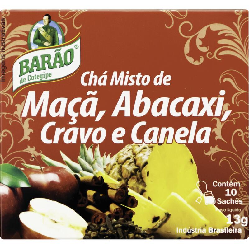 Chá Misto Barão Maçã, abacaxi, canela e cravo 13g